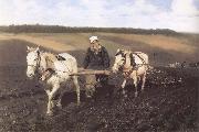 Ilya Repin A Ploughman,Leo Tolstoy Ploughing china oil painting reproduction
